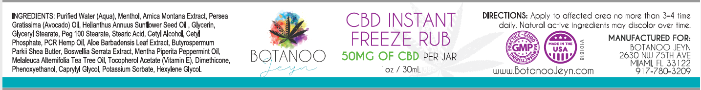 CBD Instant Freeze Rub 50MG - Image 5